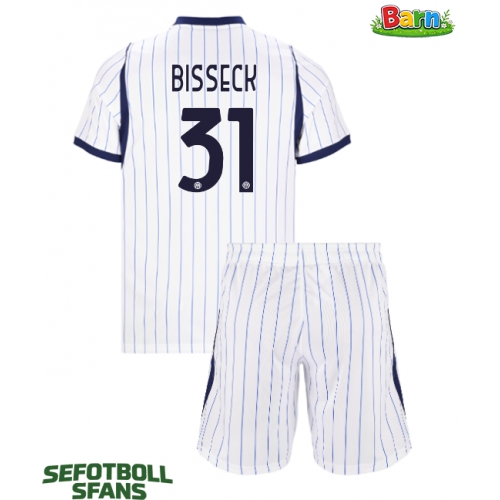Inter Milan Yann Bisseck #31 Bortaställ Barn 2026-27 Kortärmad (+ Korta byxor)
